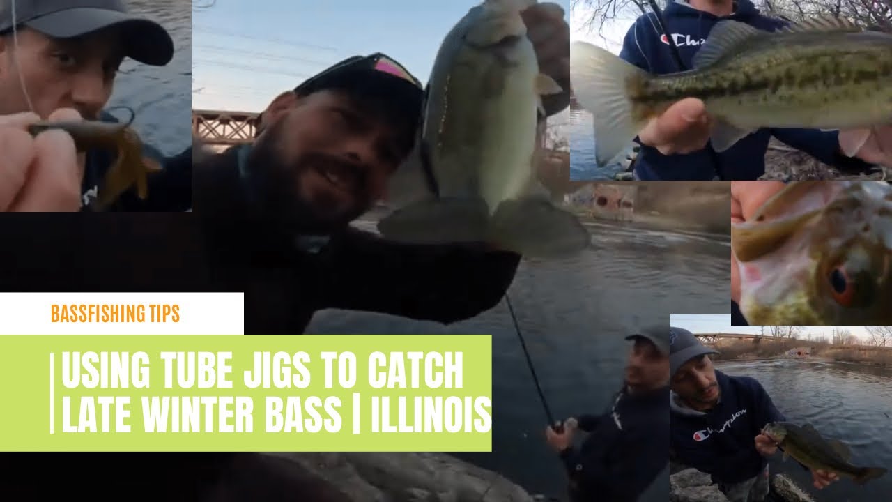 Catching Bass Using Tube Jigs Chicago River • Bass Fishing using