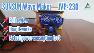 SUNSUN | JVP-230 | Power test | Fish Tank Wave Maker | Circulation Pump Adjustable Head |