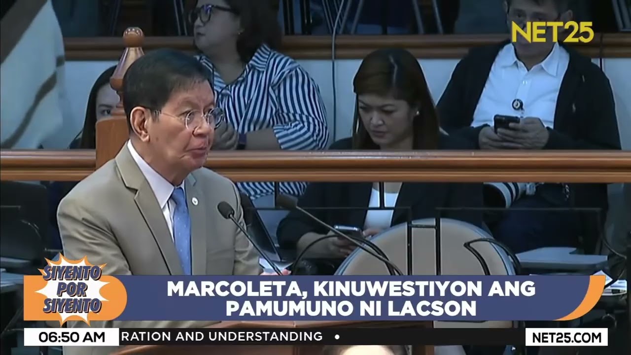 Sen. Marcoleta, kinuwestiyon ang pamumuno ni Sen. Lacson