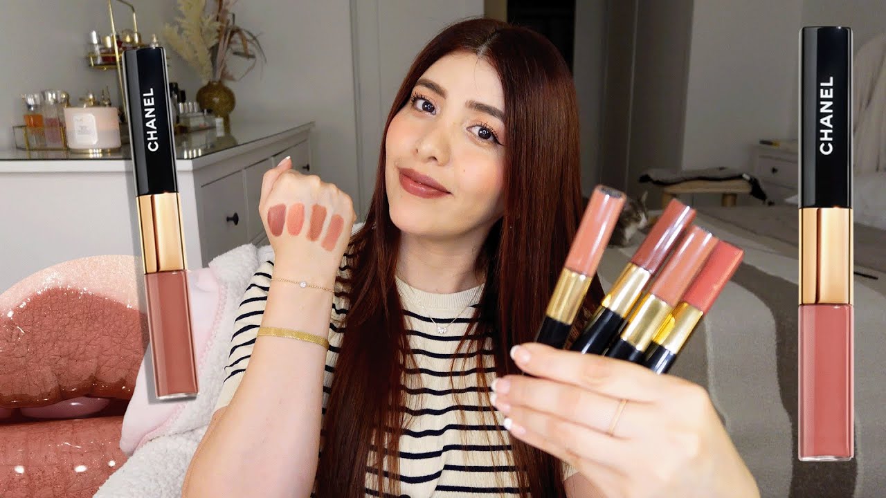 NUEVOS tonos de Labiales de CHANEL: Pink Nude, Coral Pink, Caramel Beige & Intense Nude