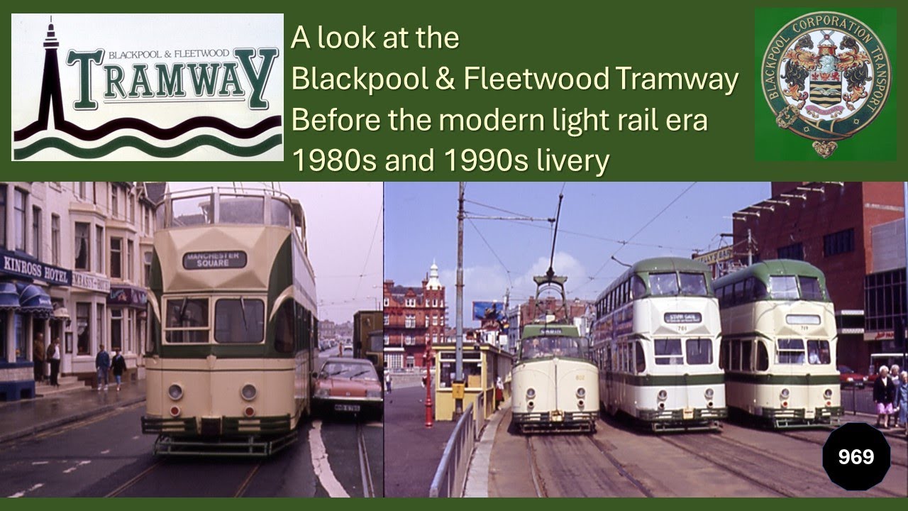969 - Blackpool Trams in 1980s and 1990s livery