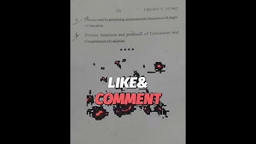 Jammu University SEM 3 Education paper