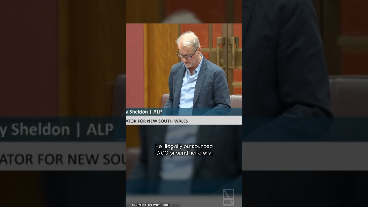 Senator Tony Sheldon criticises Qantas CEO Alan Joyce for his ‘farewell tour’.