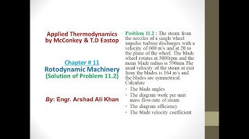 To find blade angles,diagram work,flowrate of steam, diagram efficiency,blade velocity coefficient.