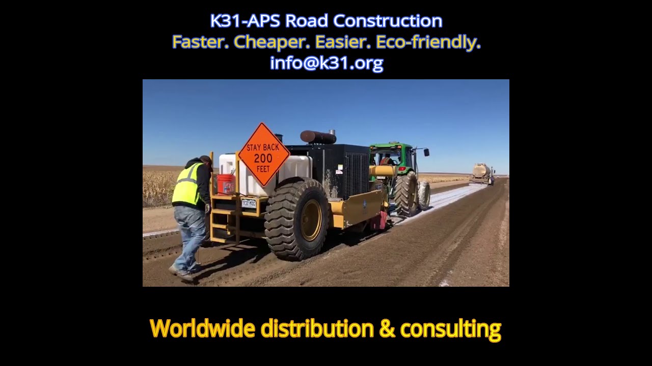 Road construction using military-grade K31-APS