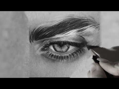 طريقة رسم عين رجل بالخطوات تعلم الرسم