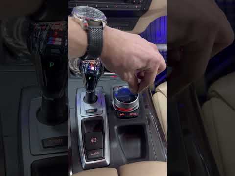 BMW X5 E70 Установка Ручки АКПП Crystal, кнопки старт стоп и джойстика