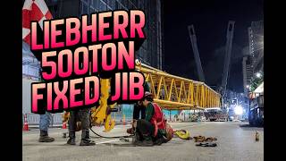 Fixed Jib Night Job for LIEBHERR LTM1500 - 8.1 | 1 Hour Video!
