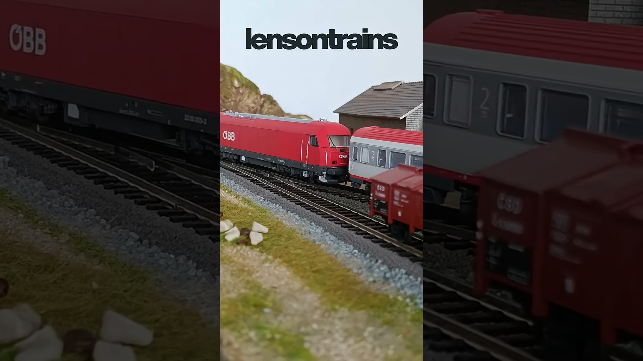 ÖBB Intercity in H0 Scale | Passing Through My Diorama 🚄 | Lens on Trains 