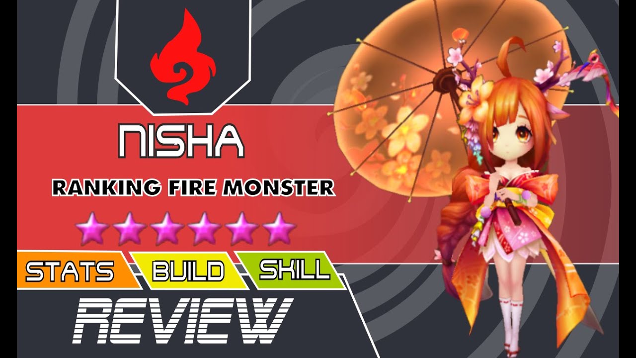 NISHA - Fire Dryad  - REVIEW - Ranking Fire Monster - SUMMONERS WAR FR - SW