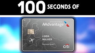 BEST AA CARD: Citi American Airlines Platinum Select World Elite Mastercard in 100 Seconds