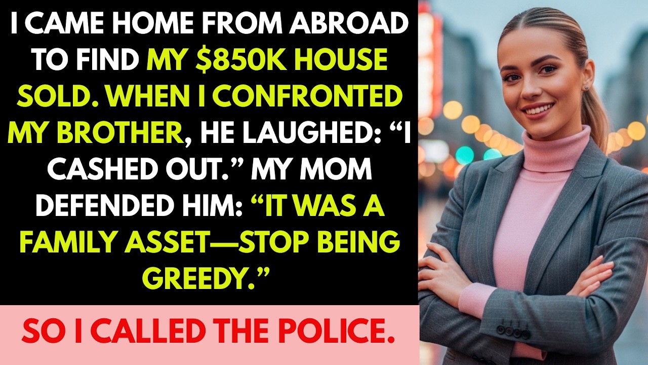 I Returned From Abroad to Find My $850,000 Home Sold — My Brother Just Smirked: “I Cashed Out.”