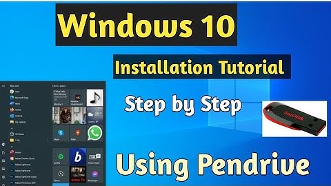How to install windows 10 from bootable pendrive | bootable drive se windows kaise dale | Windows 10