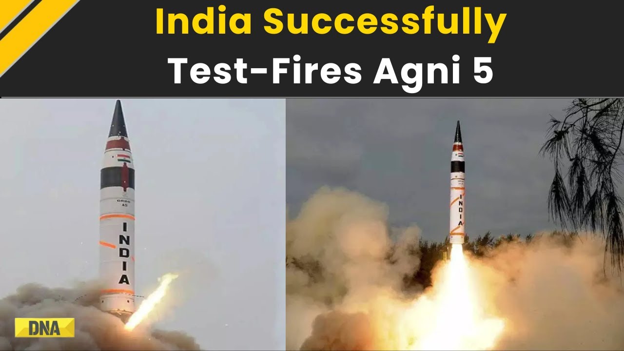 India Successfully Test-Fires Agni 5 Ballistic Missile | Agni 5 Missile Test Successfully
