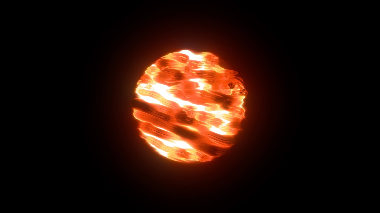 Sci-Fi Orange Energy Ball Animation Loop | Video Effect | 4K | 60FPS ...