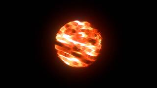 Sci-Fi Orange Energy Ball Animation Loop | Video Effect | 4K | 60FPS | Free Download