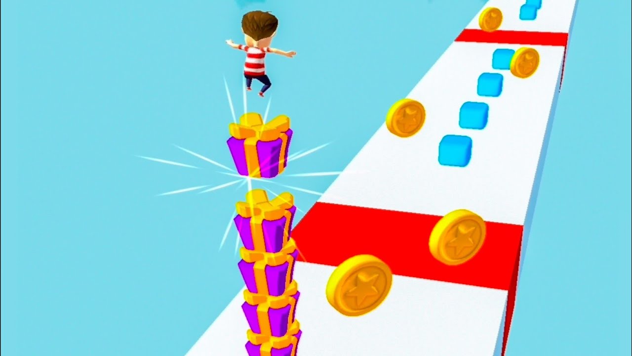 Cube Stacker Surfer 3D - All Levels Gameplay Android,iOS (Level 8) 
