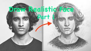 Draw Realistic Face of Man! Fully-Voiced Tutorial Part 1