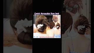Quick Scrunchie Bun look 💫 Tutorial 💮 Fairy Hair Lab ❣️