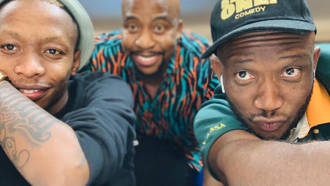 COMEDIANS Tumi StopNonsons and Thapelo King Flat standing in for Tieho