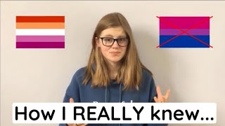 How I REALLY Knew I Was Lesbian Not Bisexual || Xanthe van der Gulik