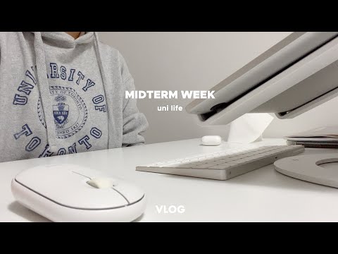 vlog. 중간고사 브이로그. 시험끝난 일상, 서점가서 책사기, 수제비와 순대국, 행복은 귤한봉지이다🍊 UofT midterms VLOG