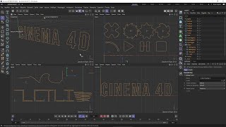Cinema 4D Videocourse - 04 - Drawing 2D Shapes and Splines, Vector Graphics, Parametric Modelling