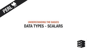 Perl Basics #3: Data Types - Scalars