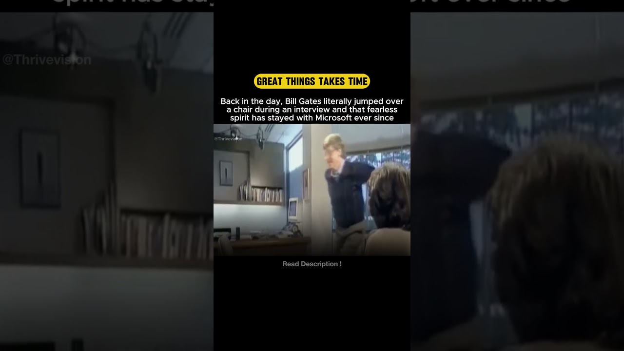 Bill Gates' Legendary Chair Jump You Probably Missed 