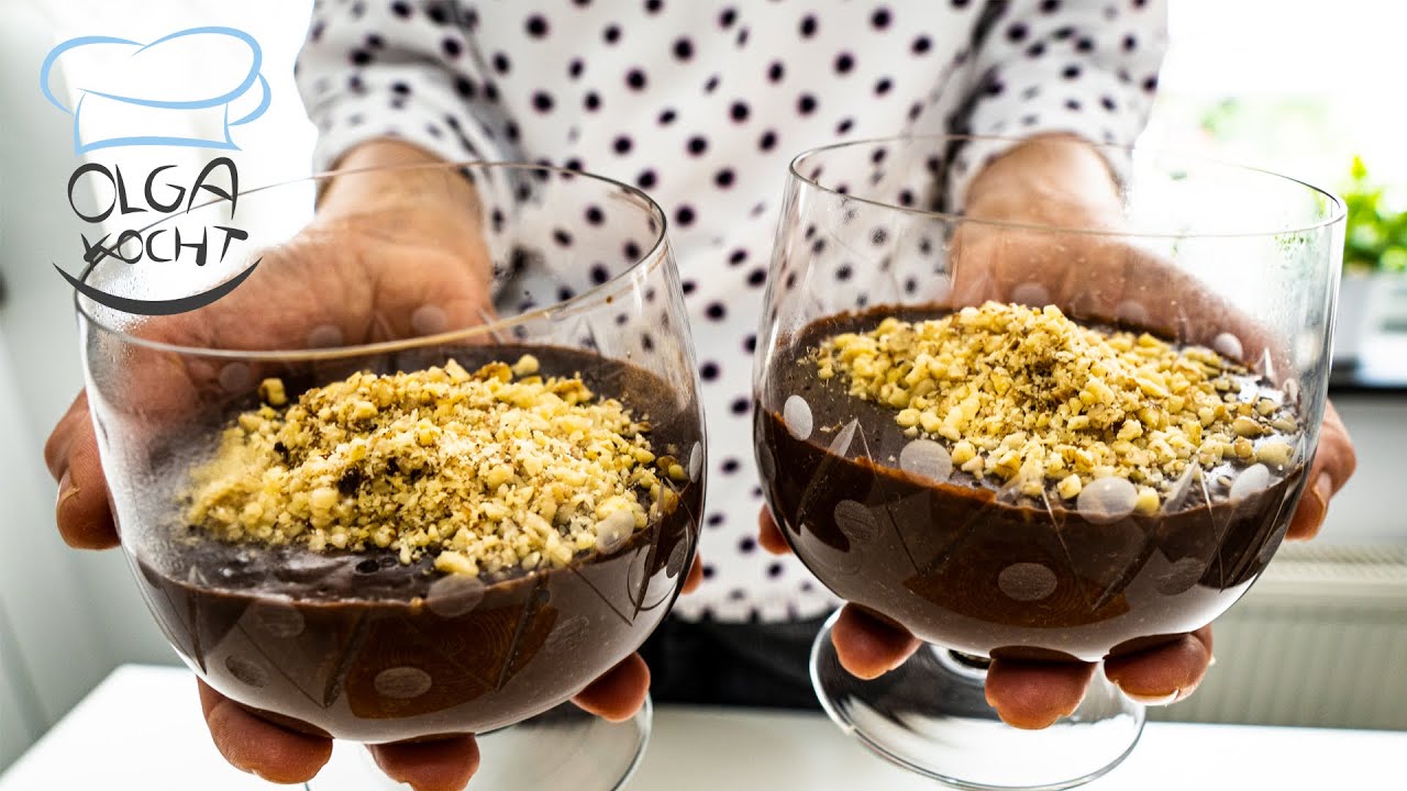 Schokoladen Dessert mit Kakao und Walnüssen in nur 5 Minuten - Mit nur ...