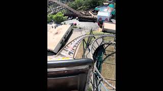 SILVER BULLET DROP & LOOP POV at Frontier City = Classic Chaos! 🎢