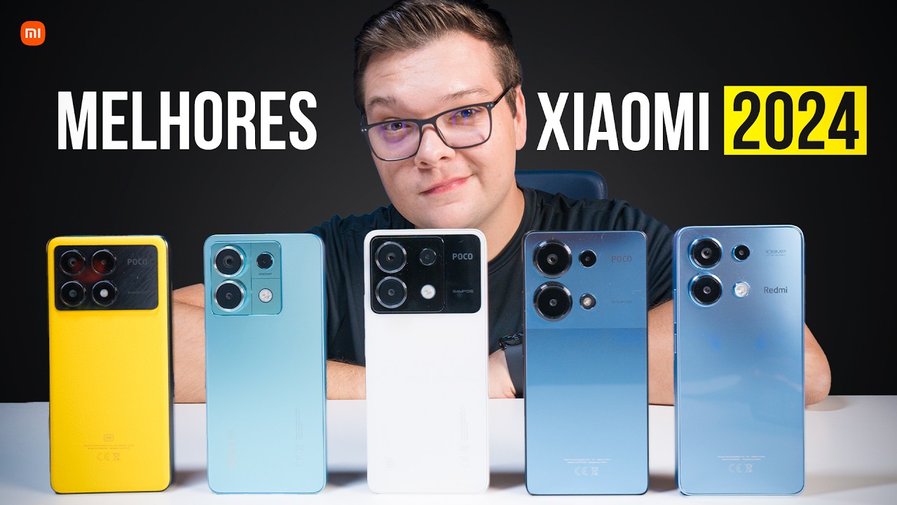 CAIU! os MELHORES celulares XIAOMI para COMPRAR em 2024