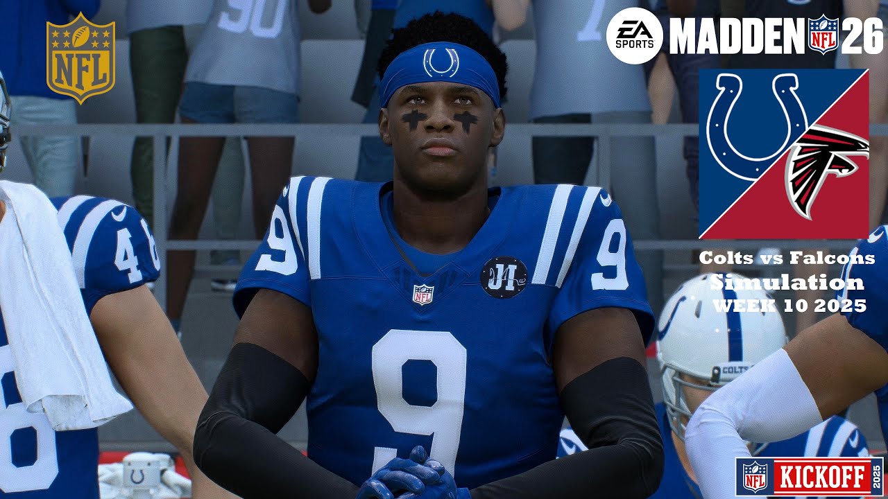 Madden 26 Sauce Gardner Indianapolis Colts vs Atlanta Falcons WEEK 10 Simulation 2025 PS5 Game Play