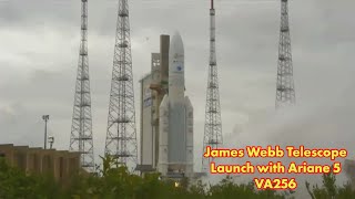 Ariane5 VA256 jamesWebb Telescope launch