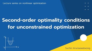 Second-order optimality conditions for unconstrained optimization