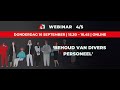 Webinar  behoud van divers personeel   amsterdam  divers  inclusief