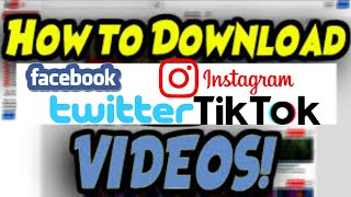 How to Download Videos from any website 2022 |  Videos from SOCIAL media | 1 Click screenshot 1