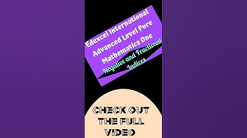 Introduction - Negative and Fractional Indices - EASY LEARNING #maths #math #shorts #mathshorts