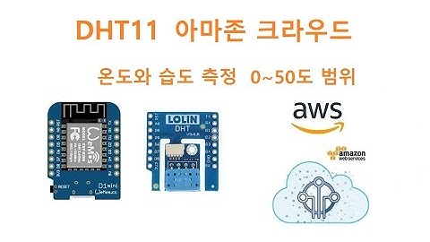 [wemos] DHT11 온도 습도 센서 AWS Server [두원공과대학교 AI융합과 김동일교수] 11.7.1