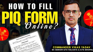 How to Fill PIQ Form Online? ✅ Complete PIQ Form Guide for SSB Interview | Learn With Sumit