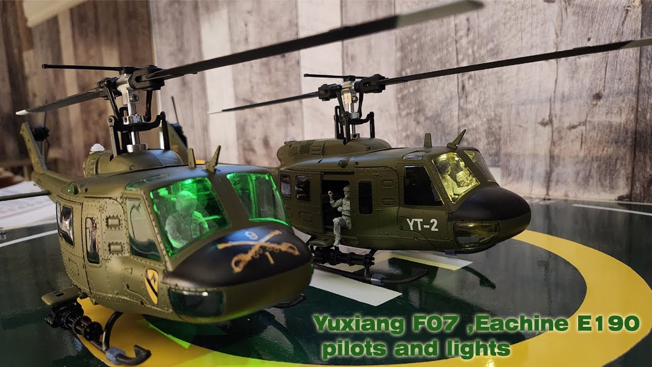 Yuxiang F07 and Eachine E190 magnetic switches cockpit lights and
