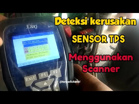 Cek sensor TPS menggunakan Scanner pada motor injeksi Honda