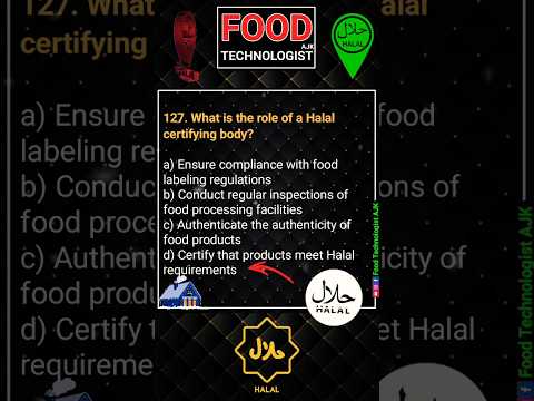 Food Science and Technology Solved MCQs foodsafety halalfood iso45001 foodstandards
