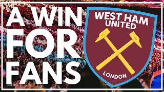 SEASON TICKET PRICE FREEZE AND CONCESSIONARY PRICES CHANGED | A WIN FOR WEST HAM FANS