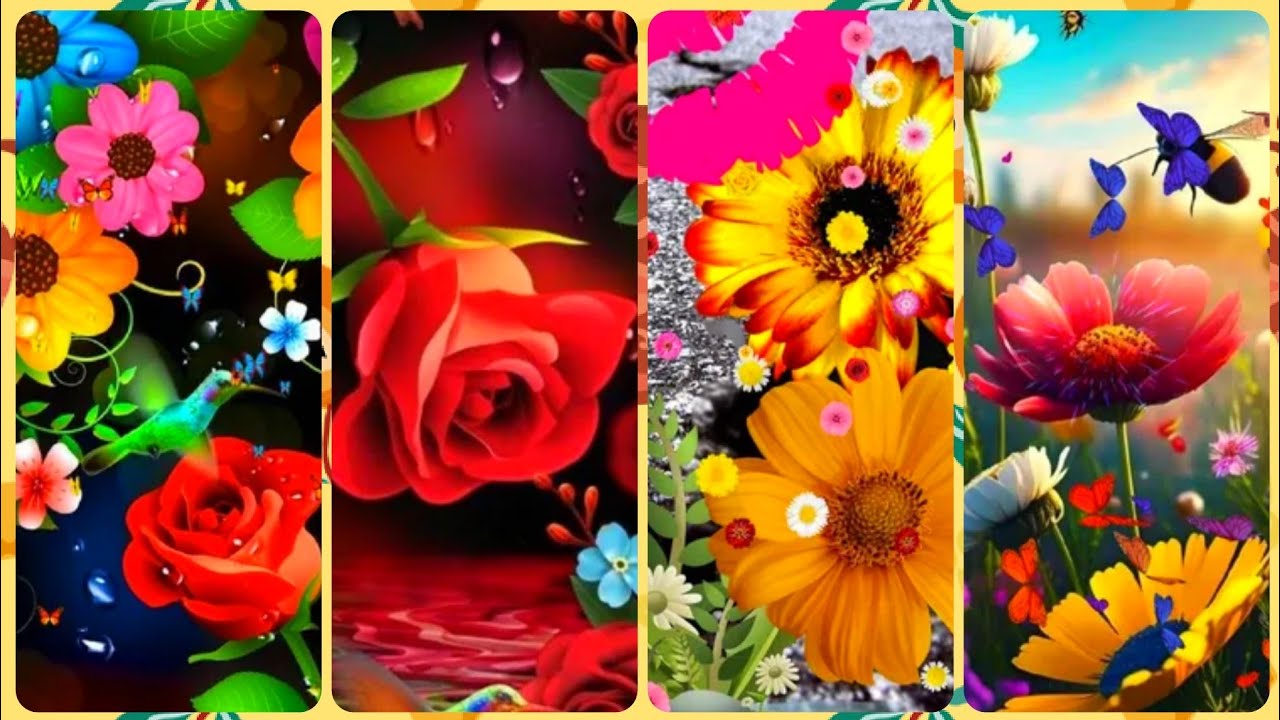 Color paper flowers flowers sceneries nature beautiful wallpapers