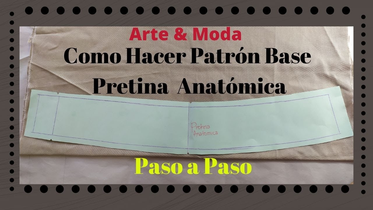 ✓✂Como Hacer Patrón Base de Pretina Anatómica Paso a Paso