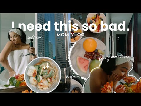 A tired yet faithful mom vlog | self care, beauty maintenance, pedicure