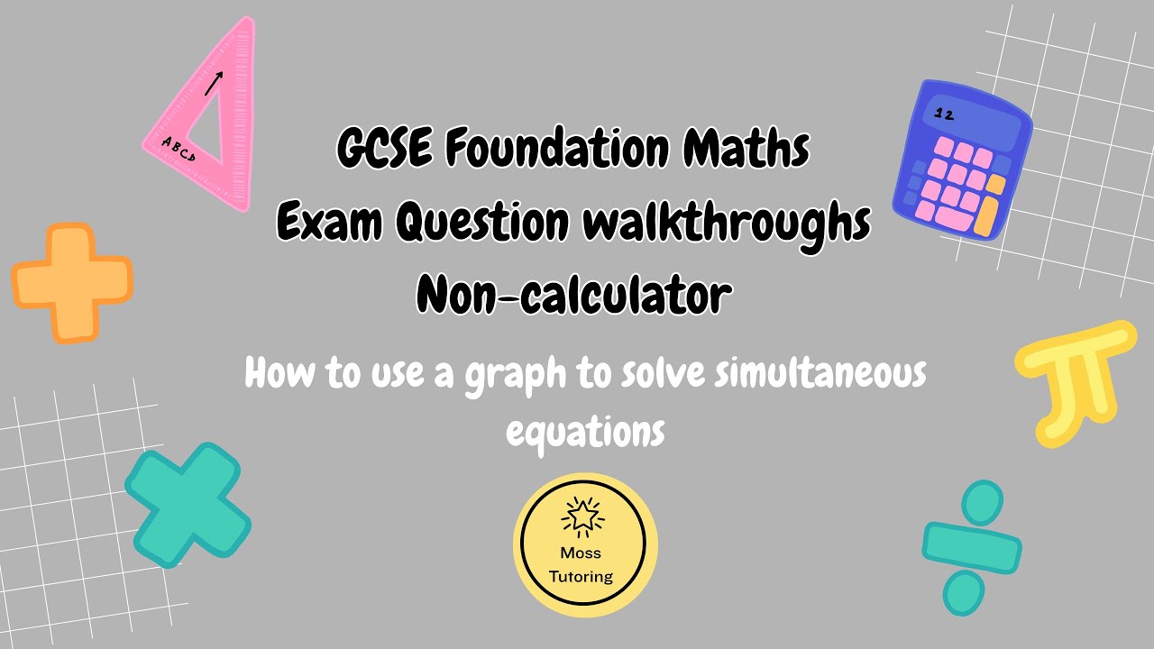 How to use a graph to solve simultaneous equations