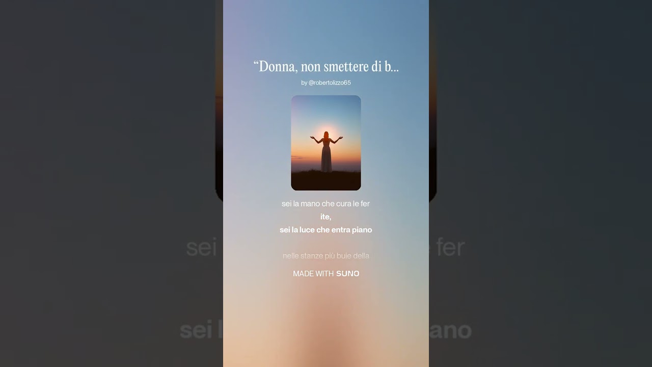 “Donna, non smettere di brillare”