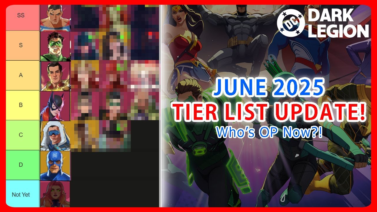 DC: Dark Legion Tier List June 2025 – Best Heroes Ranked & Updated